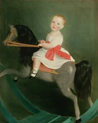 Master James Watts on a Rocking Horse